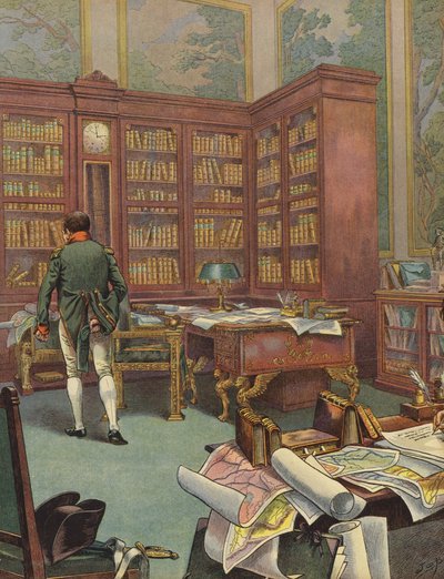 ナポレオンボナパルトの調査での地図のコンサルティング 作： Jacques Marie Gaston Onfray de Breville (Job)