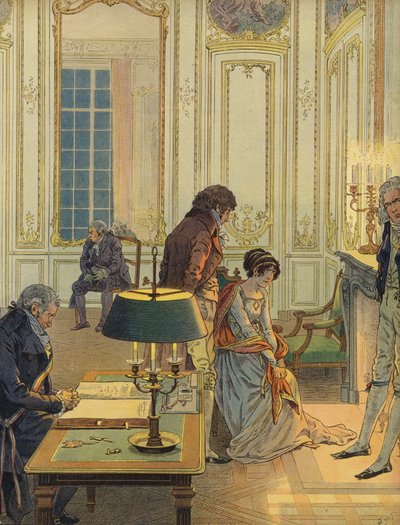 ナポレオン・ボナパルトが妻に別れを告げる 作： Jacques Marie Gaston Onfray de Breville (Job)