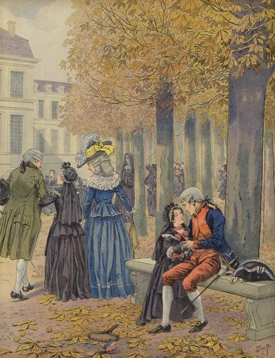 ナポレオンと彼の妹エリサ 作： Jacques Marie Gaston Onfray de Breville (Job)