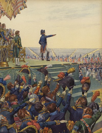 ナポレオンボナパルトの軍隊が忠誠を誓う 作： Jacques Marie Gaston Onfray de Breville (Job)