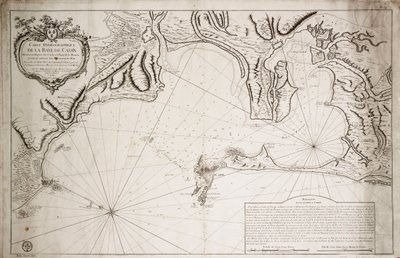 カディス湾水路図 作： Jacques Nicolas Bellin