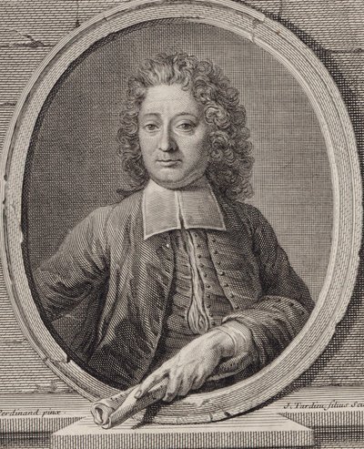 作曲家Jean-FrançoisLallouette 1651-1728の肖像。 作： Jacques Nicolas Tardieu