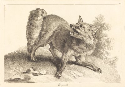 レナード（フォックス） 作： Jacques Philippe Le Bas and Jean Eric Rehn after Jean Baptiste Oudry
