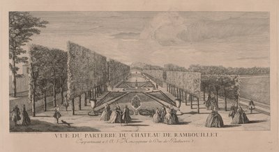 シャトーランブイエのフラワーガーデン。 作： Jacques Rigaud