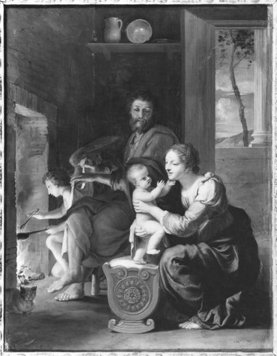 聖家族、1650年以降（銅に油彩） 作： Jacques Stella