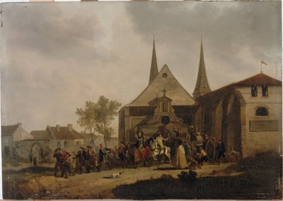 1793年頃、革命による教会の略奪（木に油彩） 作： Jacques Swebach Desfontaines