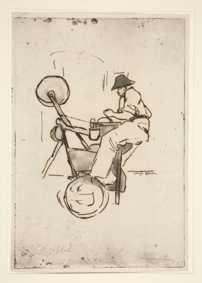 Le r?mouleur (ナイフグラインダー) 作： Jacques Villon