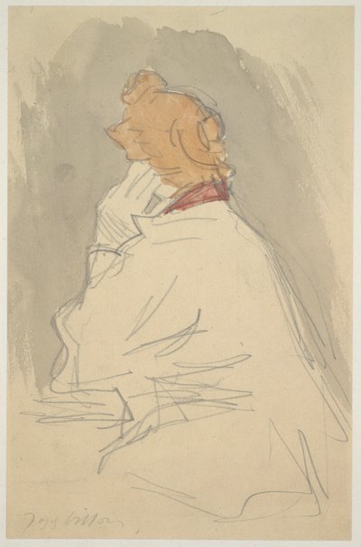 座っている女性 作： Jacques Villon