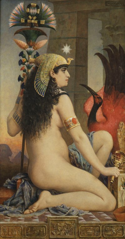 エジプト人女性、1875 作： Jacques Wagrez