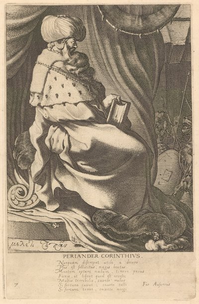 Periander Corinthius、シリーズ「ギリシャの七賢者」の #7 作： Jacques de Gheyn III