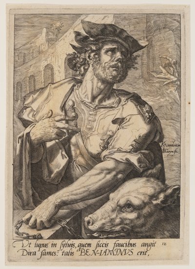 ヤコブの12人の息子』より「ベンヤミン 作： Jacques de Gheyn II