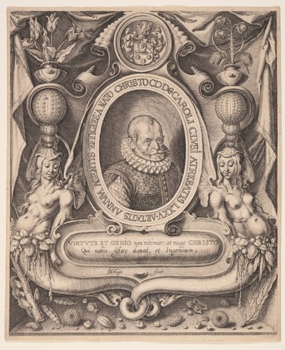 カロルス・クルシウス、医師、植物学者 作： Jacques de Gheyn II