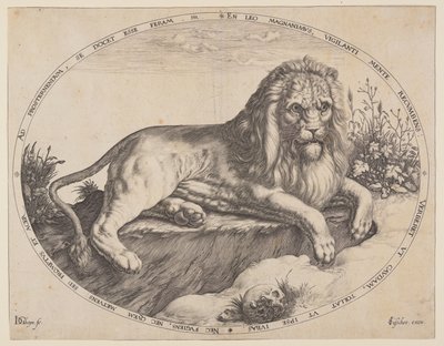 Den Grooten Leeuw（偉大なるライオン）。 作： Jacques de Gheyn II