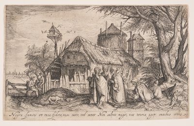 ロマ人のいる風景（『風景』より 作： Jacques de Gheyn II