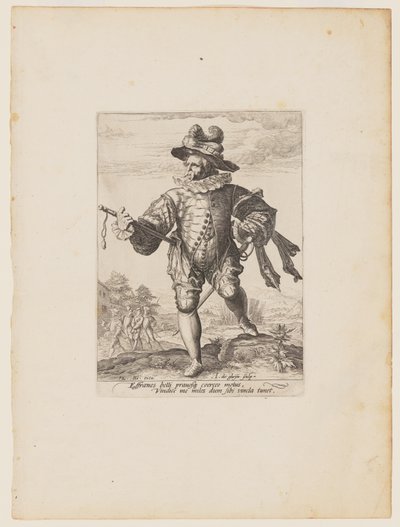 ルドルフ2世皇帝の護衛将校と兵士たちより 作： Jacques de Gheyn II