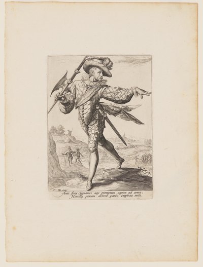 皇帝ルドルフ2世の護衛士官と兵士より軍曹 作： Jacques de Gheyn II