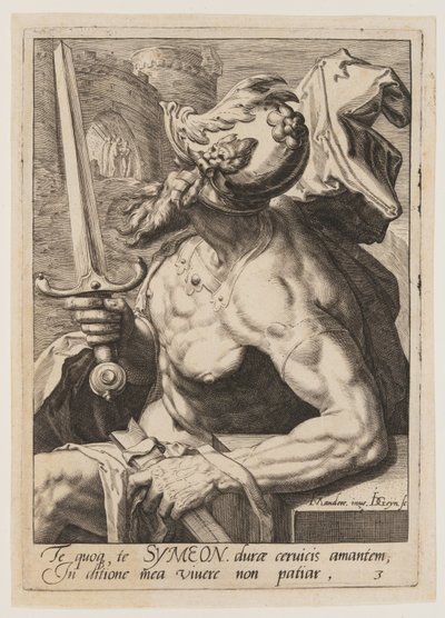 シメオン、『ヤコブの12人の息子』より 作： Jacques de Gheyn II