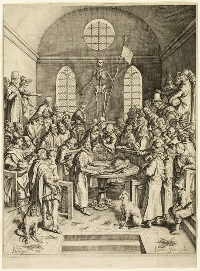 パウ教授の解剖学レッスン 作： Jacques de Gheyn II