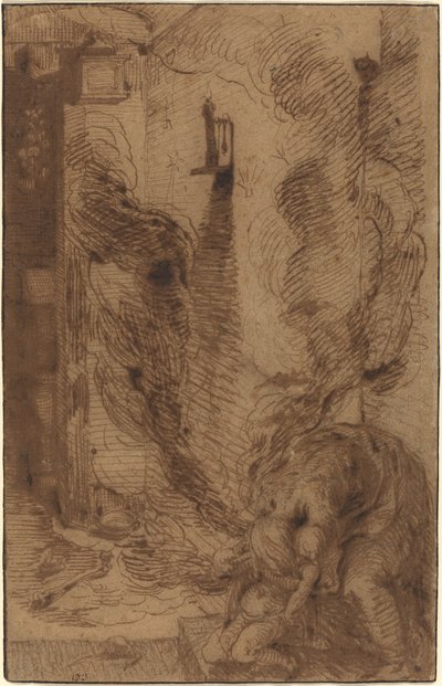 ヴァンパイアとの魔術シーン [直訳] 作： Jacques de Gheyn II