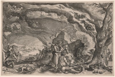 安息日に備える魔女たち 作： Jacques de Gheyn II