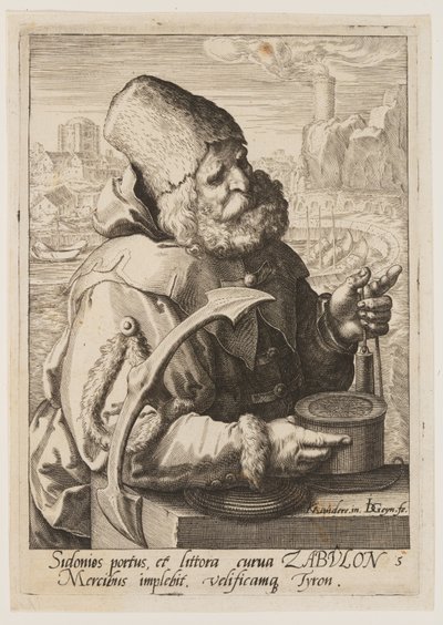 ヤコブの12人の息子』より「ゼブロン 作： Jacques de Gheyn II