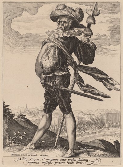 大佐 作： Jacques de Gheyn II after Hendrik Goltzius