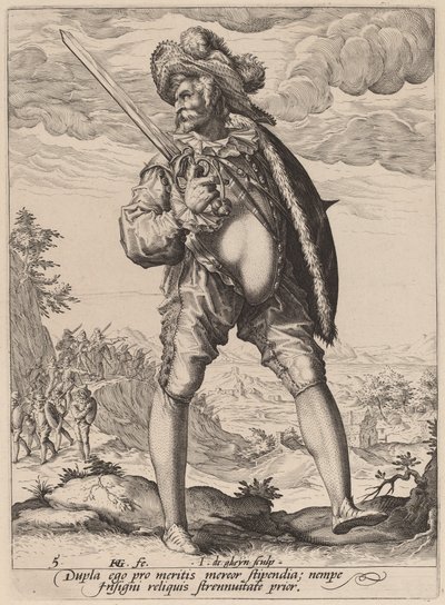 旗手 作： Jacques de Gheyn II after Hendrik Goltzius