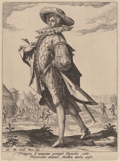 会計 作： Jacques de Gheyn II after Hendrik Goltzius