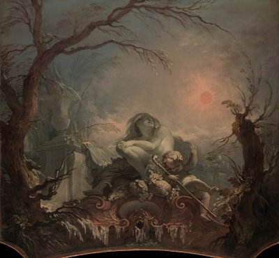 冬のアレゴリー。 作： Jacques de Lajoue II