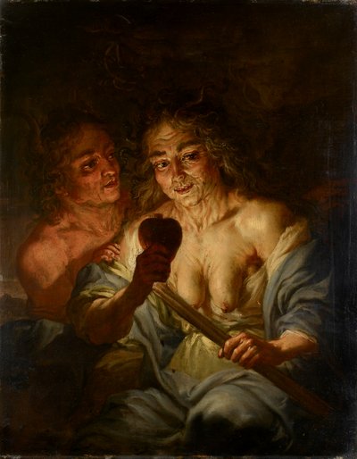 心を持った老婆：「羨望」、c1642 作： Jacques de l