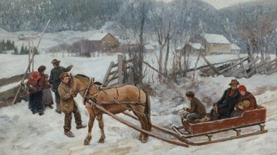 そり旅行からの帰宅 作： Jahn Ekenaes