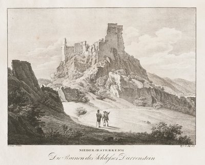 ローワーエスターライヒ州、城の遺跡 作： Jakob Alt