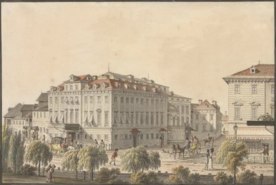 アン・デア・ウィーン劇場、1816年頃。 作： Jakob Alt