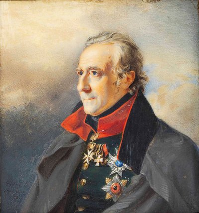Jan Pieter van Suchtelen 1751-1836、1821の肖像。 作： Jakob Axel Gillberg