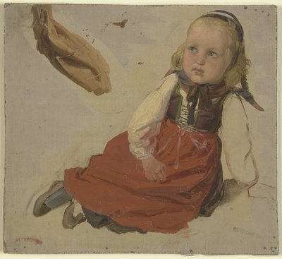 小さな農場の少女 作： Jakob Becker