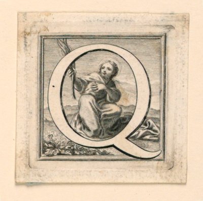 装飾された大文字 Q 作： Jakob Frey