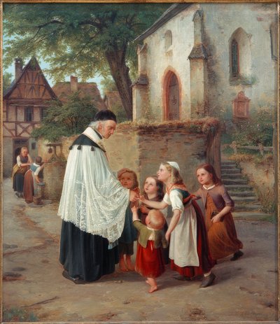 村の司祭 作： Jakob Fürchtegott Dielmann
