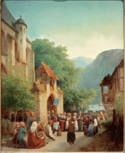 ライン川の行列 作： Jakob Fürchtegott Dielmann