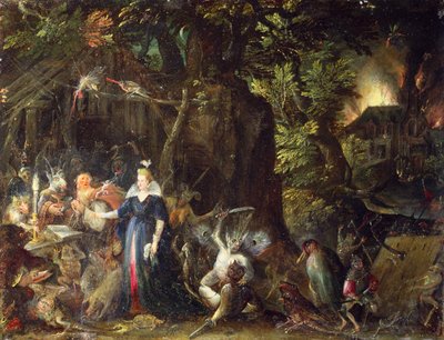 聖アントニウスの誘惑 作： Jakob Isaaksz Swanenburgh