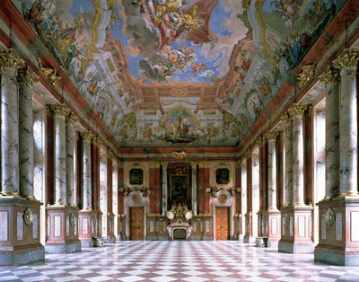 聖フロリアン修道院教会のマーブルホール 作： Jakob Prandtauer