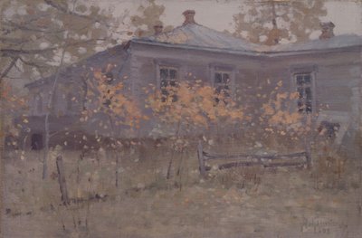 秋のカントリーハウス、1902 作： Jakov Jakovlevich Kalinichenko