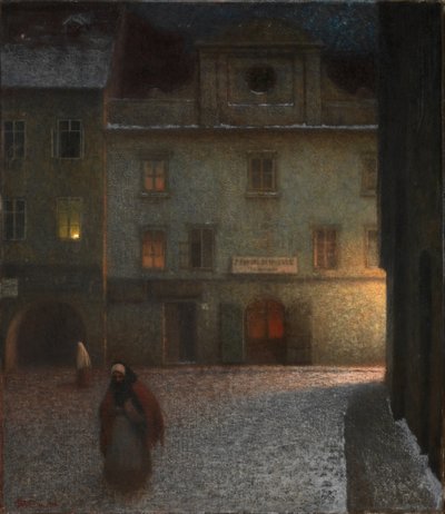 イブニングストリート 作： Jakub Schikaneder