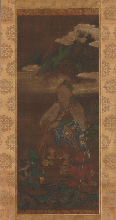 役行者像、14～15世紀後半。 作： Jakusai