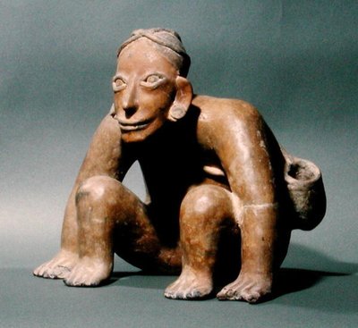 メキシコ、ハリスコ州の彫像、紀元前300年～紀元後500年（陶製） 作： Jalisco Jalisco