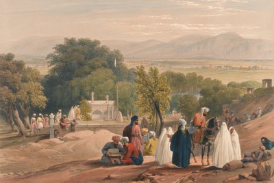 皇帝バーバーの墓」1840年頃（リトグラフ、彩色済み 作： James (after) Atkinson