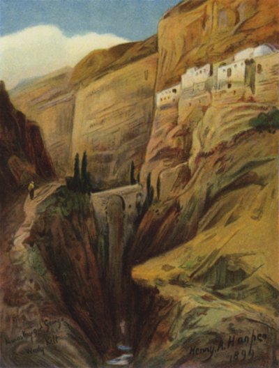 Wady Kelt; or the Brook Cherith (color litho) 作： James (after) Clark