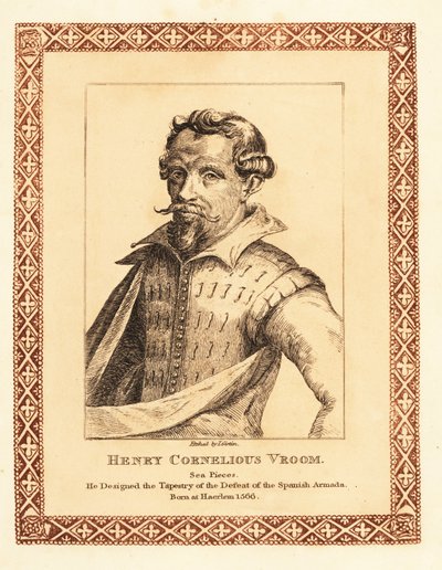 Hendrik Cornelisz Vroom、オランダの黄金時代の海洋画家.1817 (エッチング) 作： James (c.1780 after 1820) Girtin