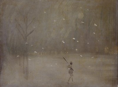 吹雪（キャンバスに油彩） 作： James Abbott McNeill (after) Whistler