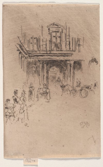 パレロワイヤルのコーナー。 作： James Abbott McNeill Whistler