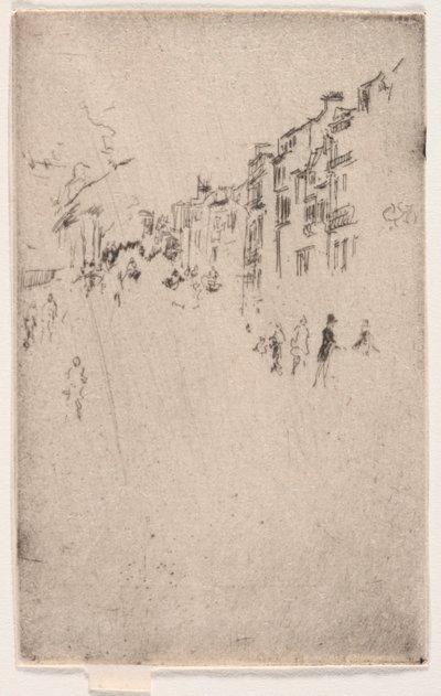 ピカデリーの断片。 作： James Abbott McNeill Whistler